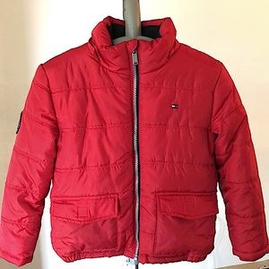 Tommy Hilfiger Boy’s Red Puffer Coat
